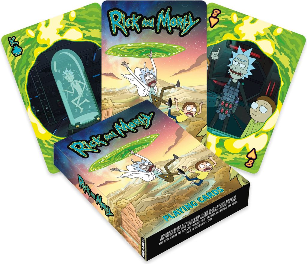 Rick and Morty Spielkarten Scenes