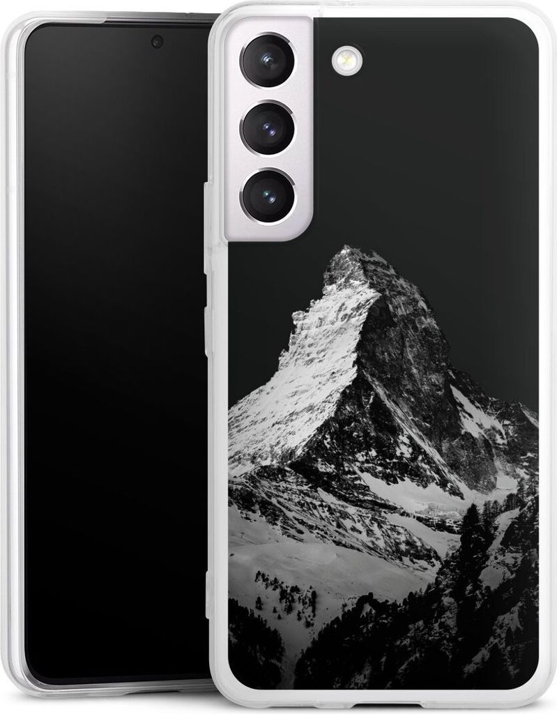 DeinDesign Slim Hülle für Samsung Galaxy S22 Silikon Case Ultra Dünn Handyhülle Alpspitze Berg Schnee