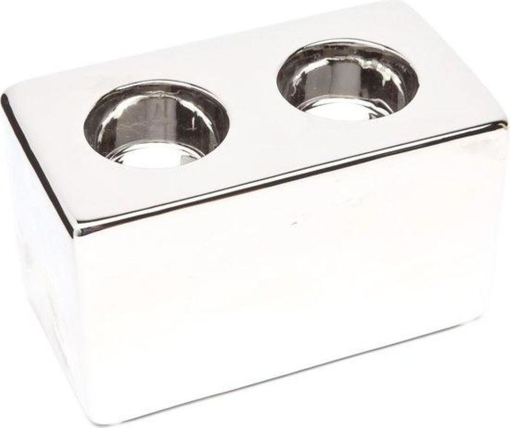 Waxinhalter Silber - 15 x 8,5 x 5 cm