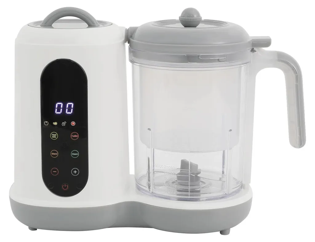 Mixeur vapeur multifonction blanc avec lame inox pour préparation facile