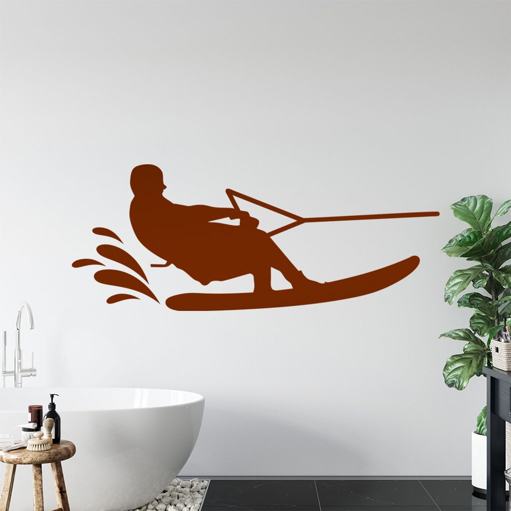 Wakeboarden Ski Sportler Wandtattoo Wandaufkleber Wall Sticker - Dekoration, Küche, Wohnzimmer, Schlafzimmer, Badezimmer