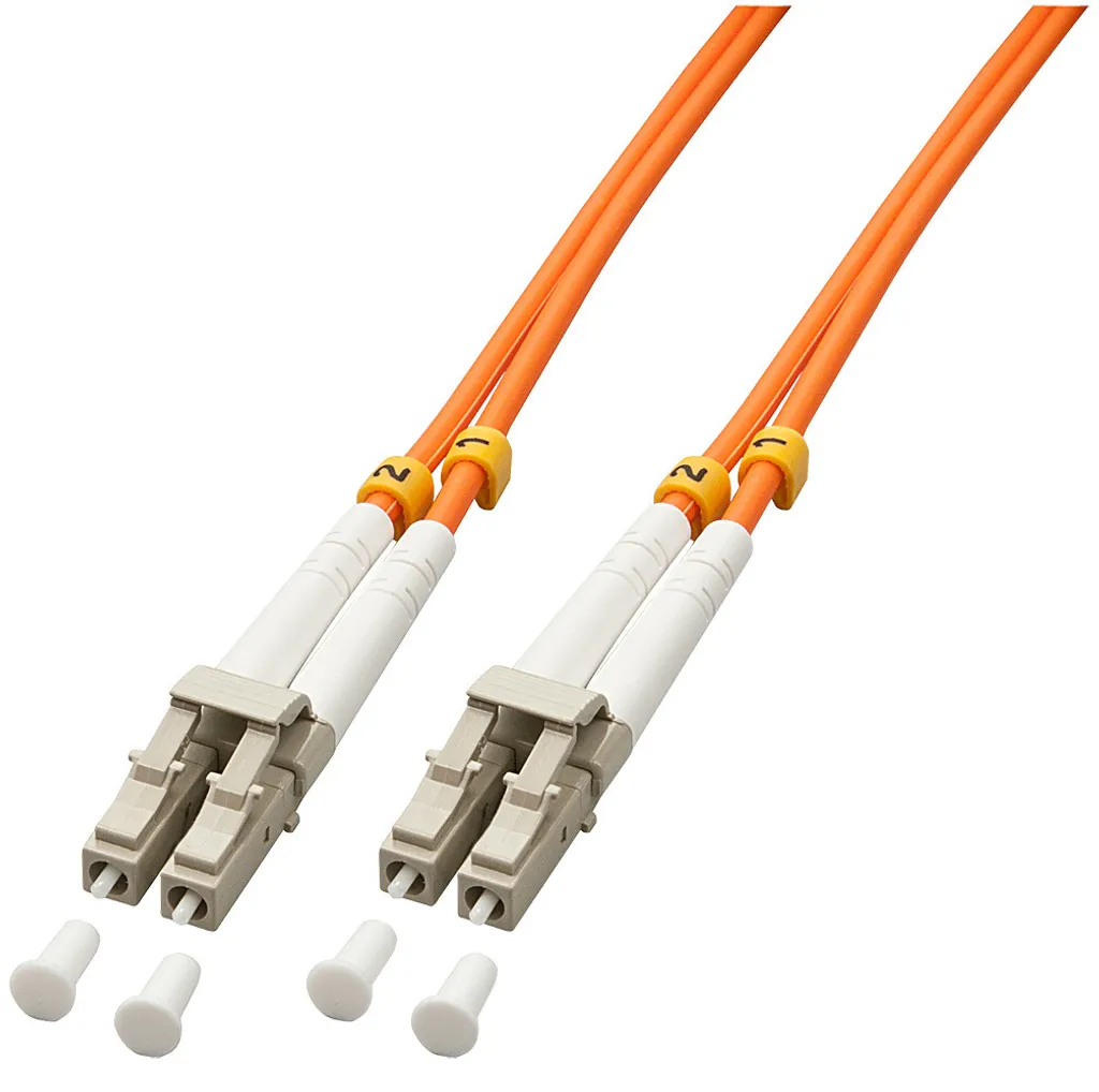 Câble fibre optique anti-interférence Lindy 46480 OM2 LC/LC de 1m