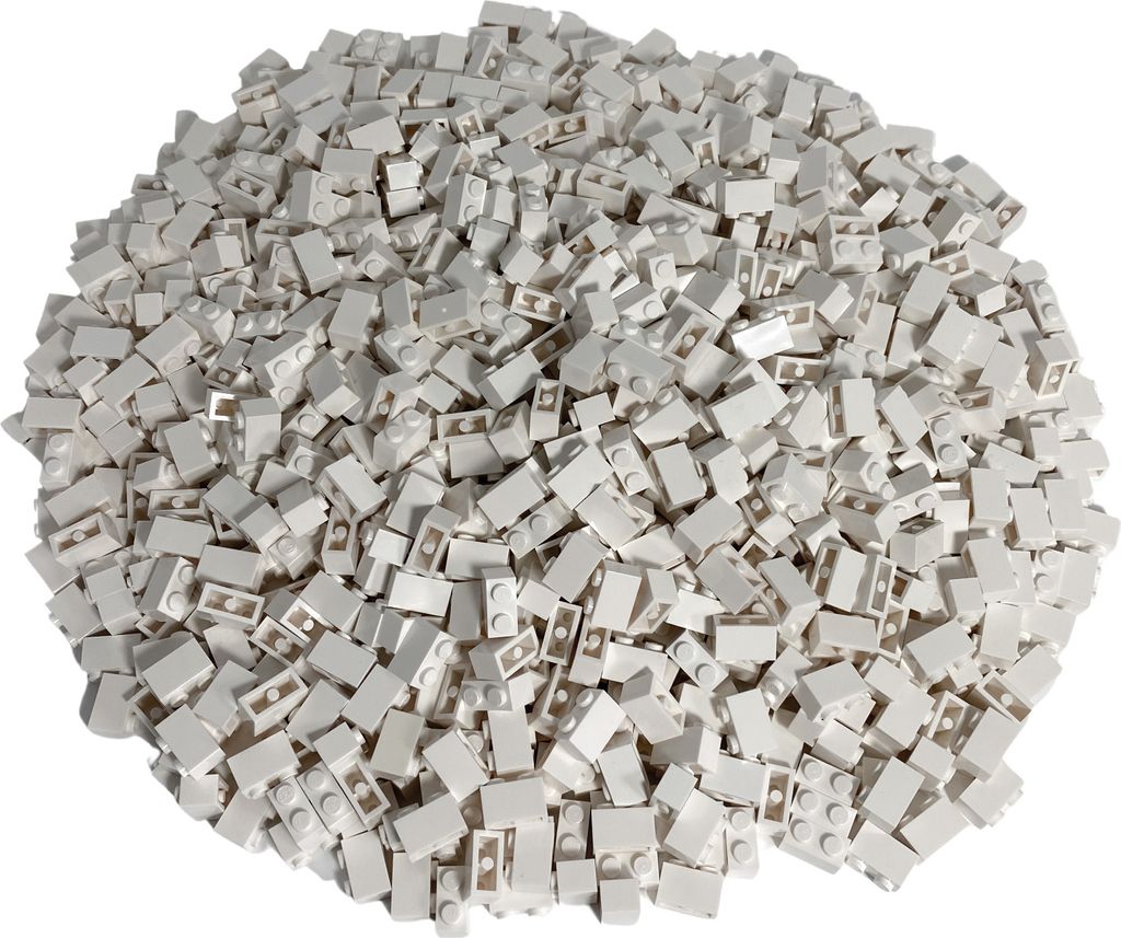 LEGO® 1x2 Steine Hochsteine Weiß - 3004 NEU! Menge 50x Produktbild 
