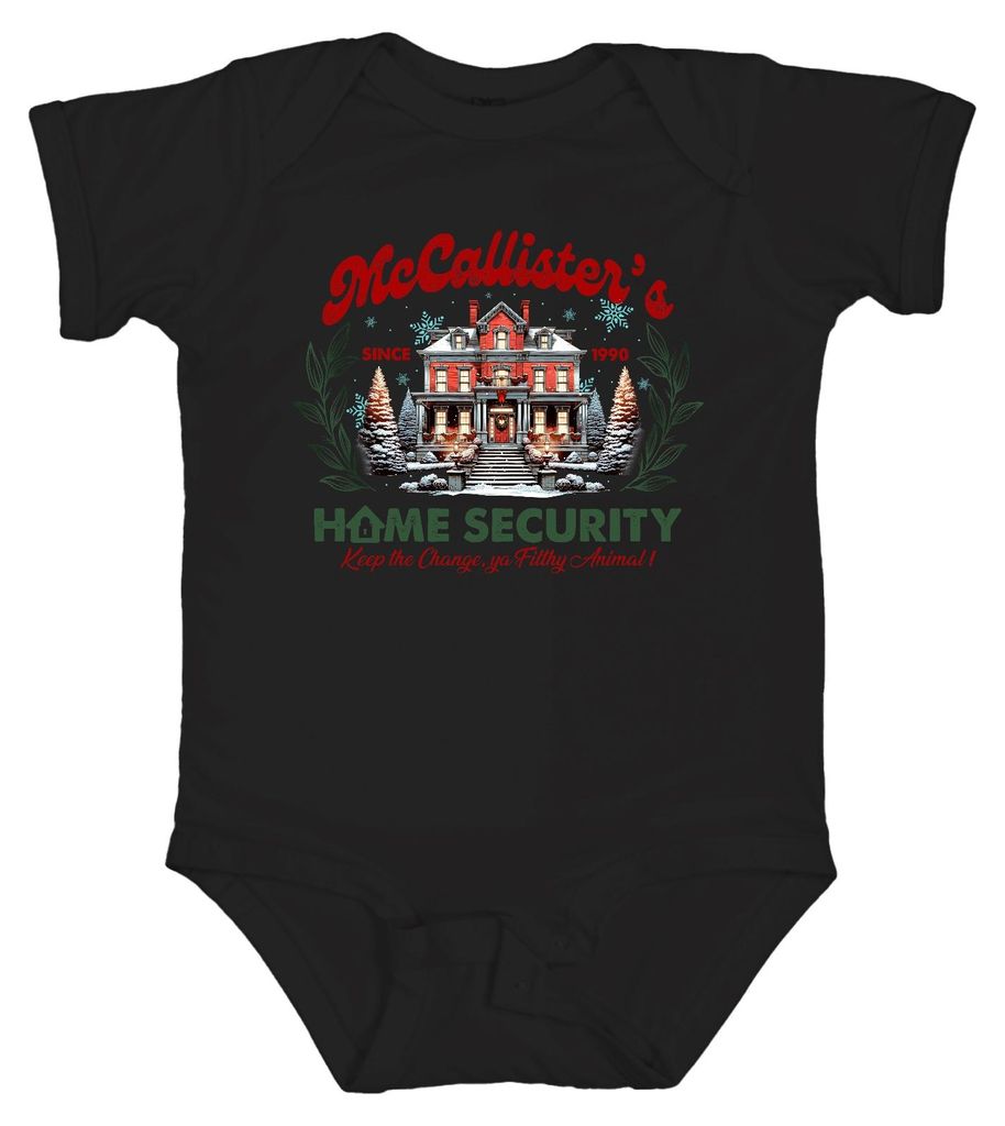 McCallisters Home Security Keep the Change ya Filthy Animal Unisex Baby Body, Schwarz, 18/24