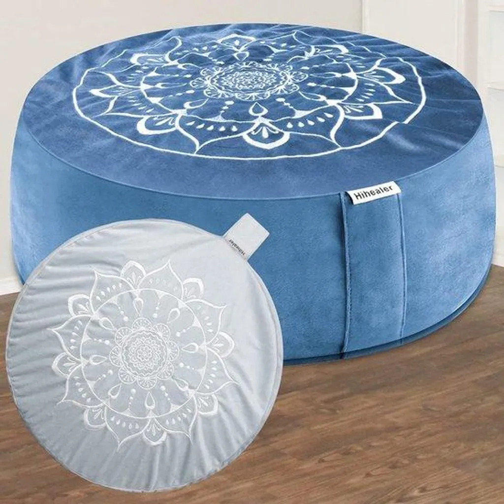 Coussin de méditation pour Yoga - Améliorez votre posture en Bleu