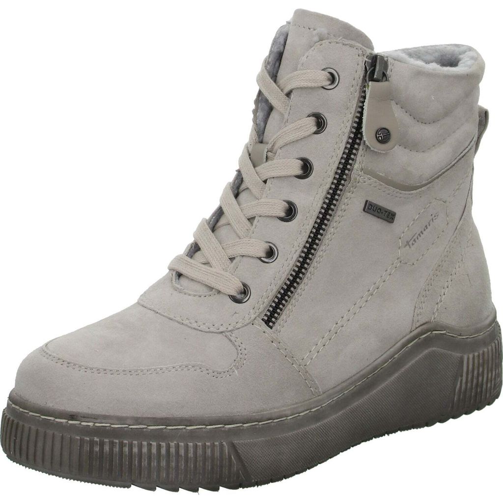 Tamaris Comfort Damenschuhe Stiefeletten Schnürer Grau Freizeit, Schuhgröße:39 EU