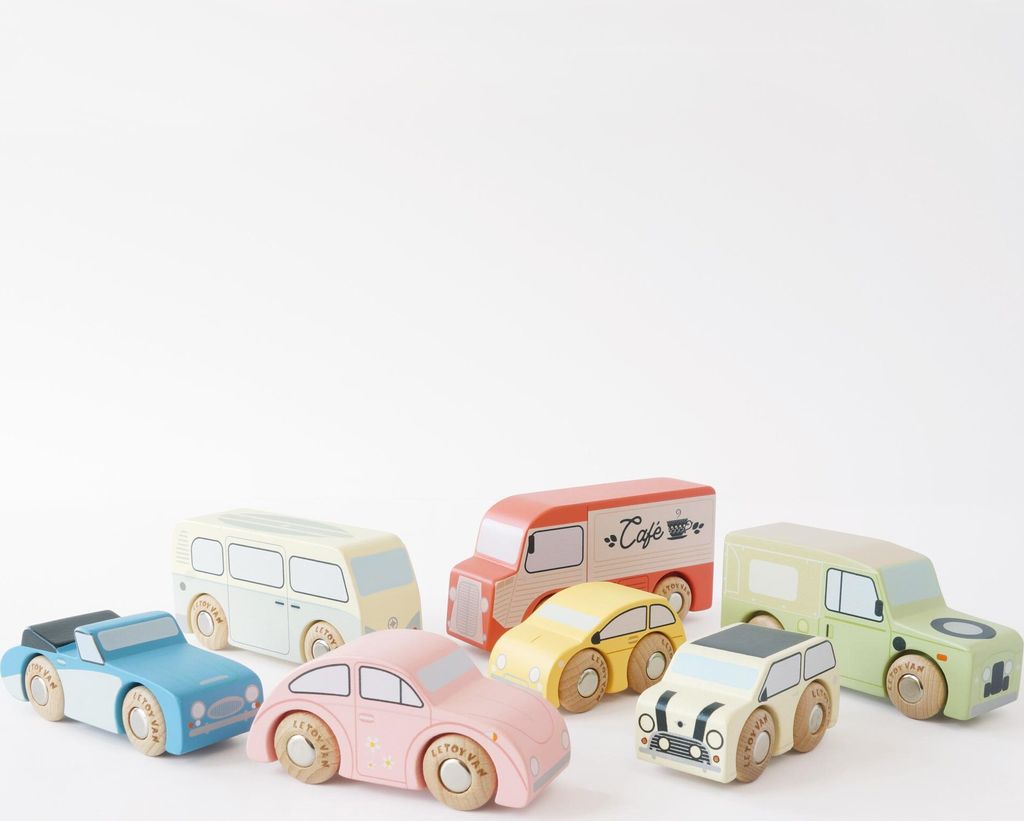 Le Toy Van - TV443 - Holzfahrzeuge Spielset 7 Teilig ab 2 Jahren