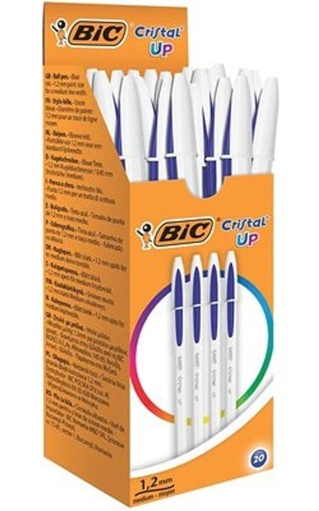 BIC Cristal Up Bleu Stylo à bille Moyen 20 pièce(s) Image du produit 