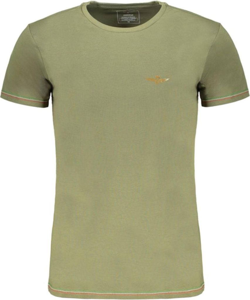 AERONAUTICA MILITARE Herren T-Shirt Grün SCOTI003J508_VE07001 : Größe - XL Größe: XL