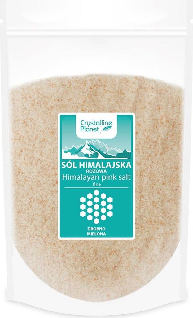 SÓL HIMALAJSKA RÓŻOWA DROBNO MIELONA 1 kg - CRYSTALLINE PLANET