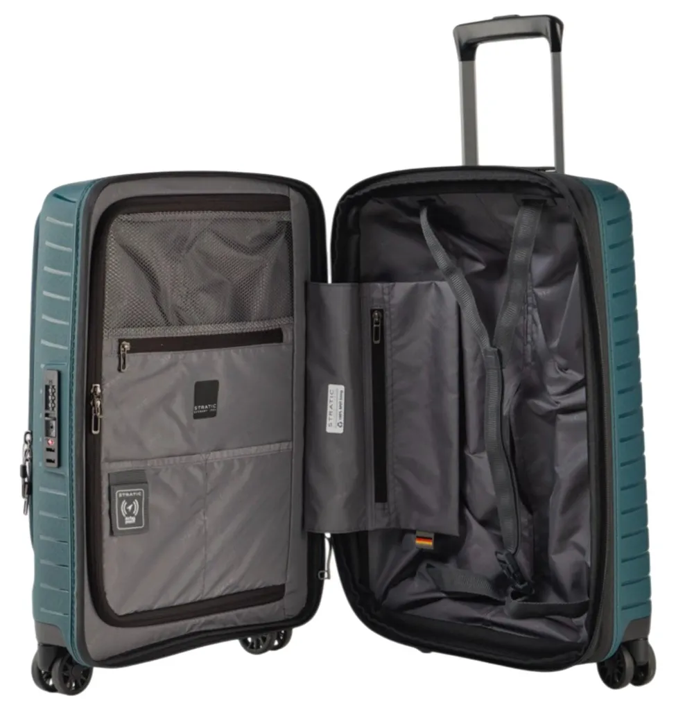 Valise Cabine Rigide Stratic Novium ML avec Compartiment Ordinateur 55cm