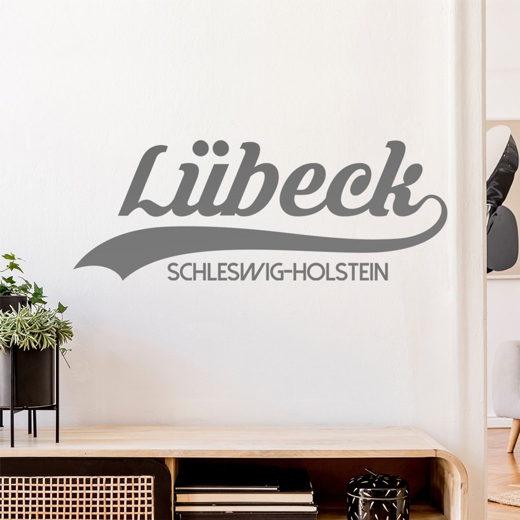 Lübeck Schleswig-Holstein Wandtattoo Wandaufkleber Wall Sticker - Dekoration, Küche, Wohnzimmer, Schlafzimmer, Badezimmer