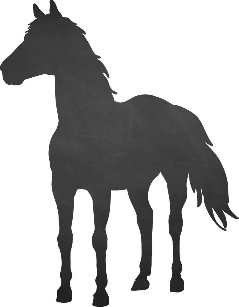 006 Pferd - selbstklebende Tafelfolie/ Kreidefolie inkl. 3 Stück Kreide