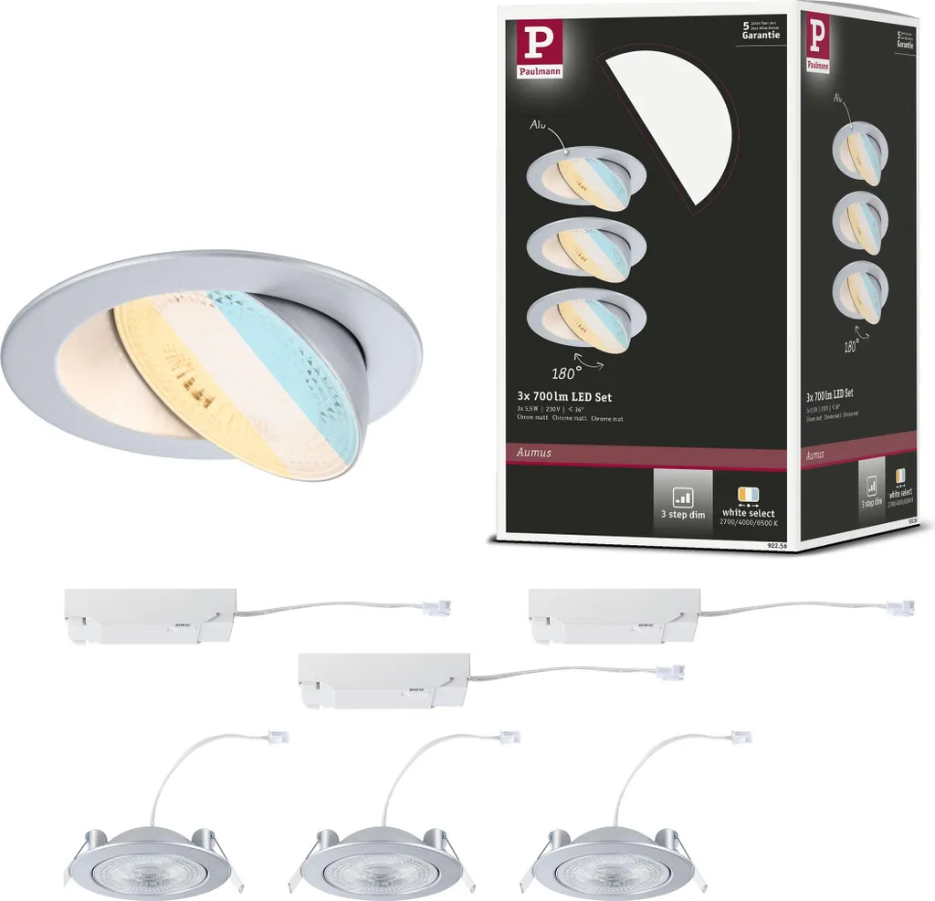 Paulmann Aumus LED Set 3: Il Miglior Rapporto Qualità Prezzo Incasso