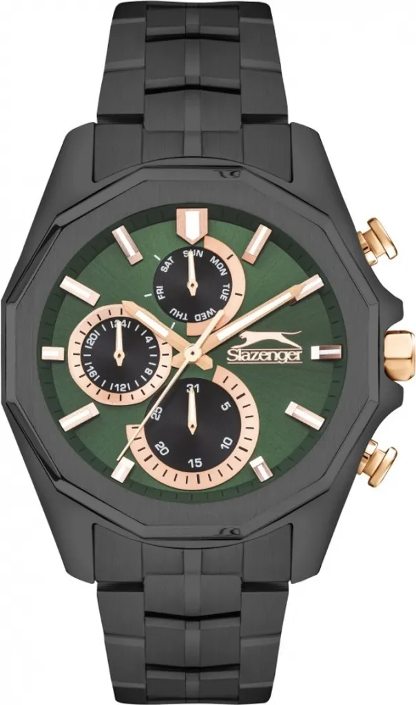 Montre homme fashion Slazenger SL.09.2312.2.05 : cadran vert unique