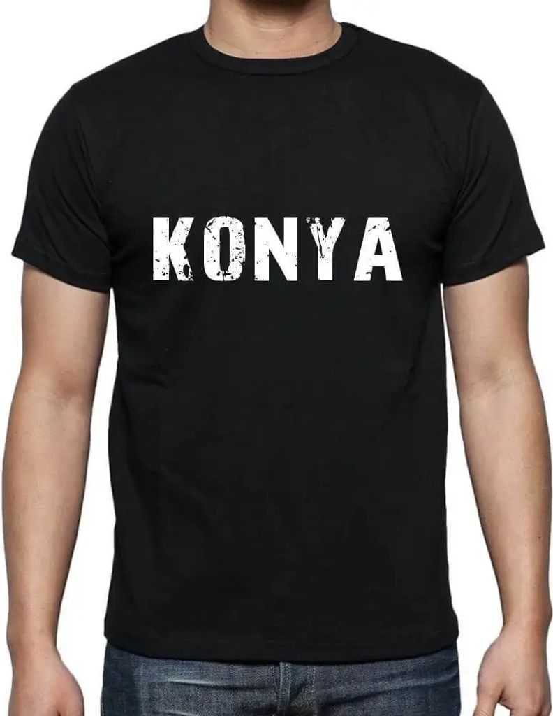 Herren Grafik T-Shirt Konya Öko-Verantwortlich Vintage Jahrgang Kurzarm Lustige Druck Geburtstag Geschenk Mann