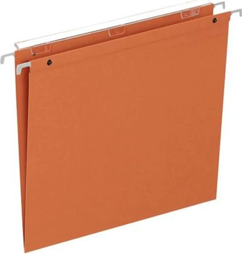 Dossier suspendu A4 anti-déchirure Flex orange fond V - Lot de 25 pcs