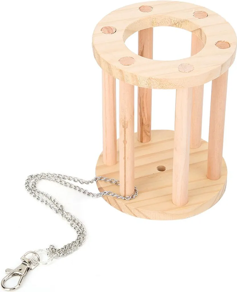 Giocattolo Masticabile Legno per Criceti e Cincillà - Parco Giochi Gabbia