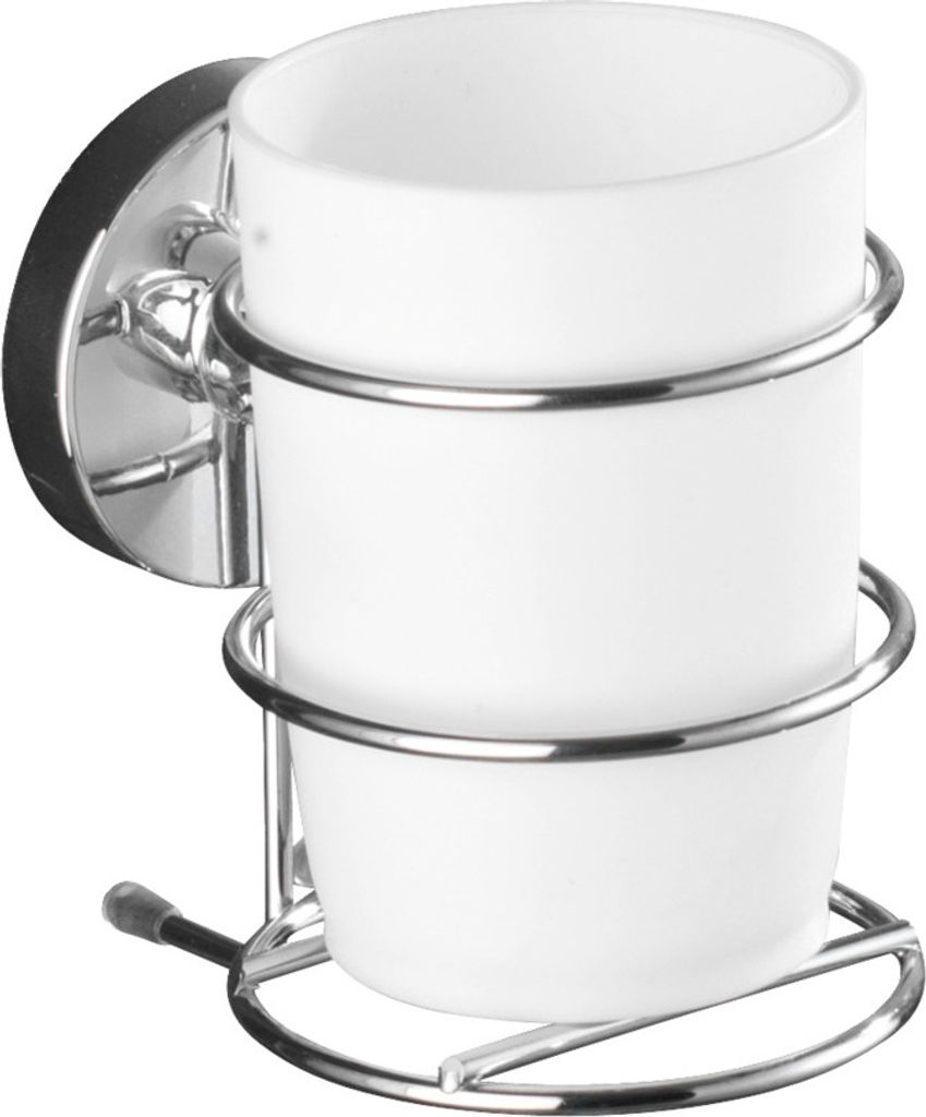 WENKO Zahnputz Becher Bürsten Halter Zahnpasta Bad MILAZZO Produktbild 