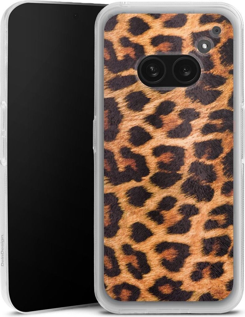 DeinDesign Handyhülle für Nothing Phone (2a) Silikon Hülle Case Smartphone Schutzhülle Animalprint Fell Leopard
