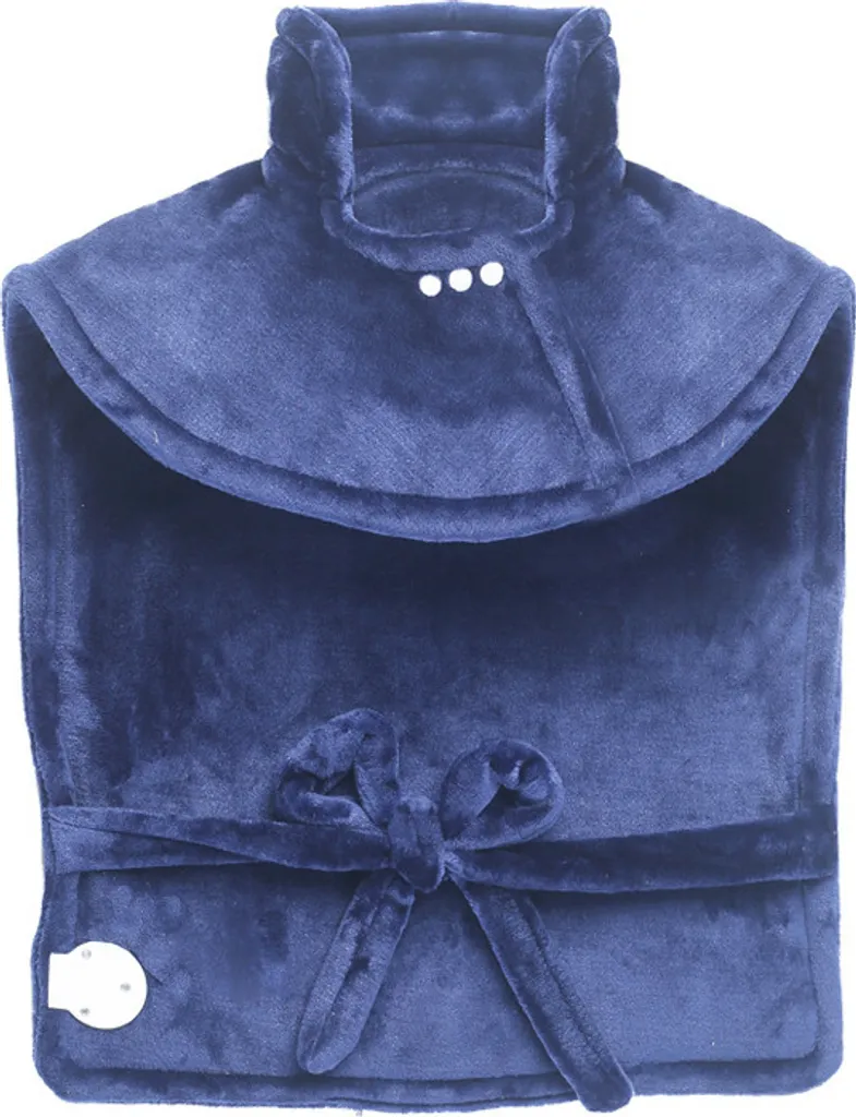 Châle Chauffant INF Bleu - Chauffe-Épaules pour Dos et Nuque Réglable