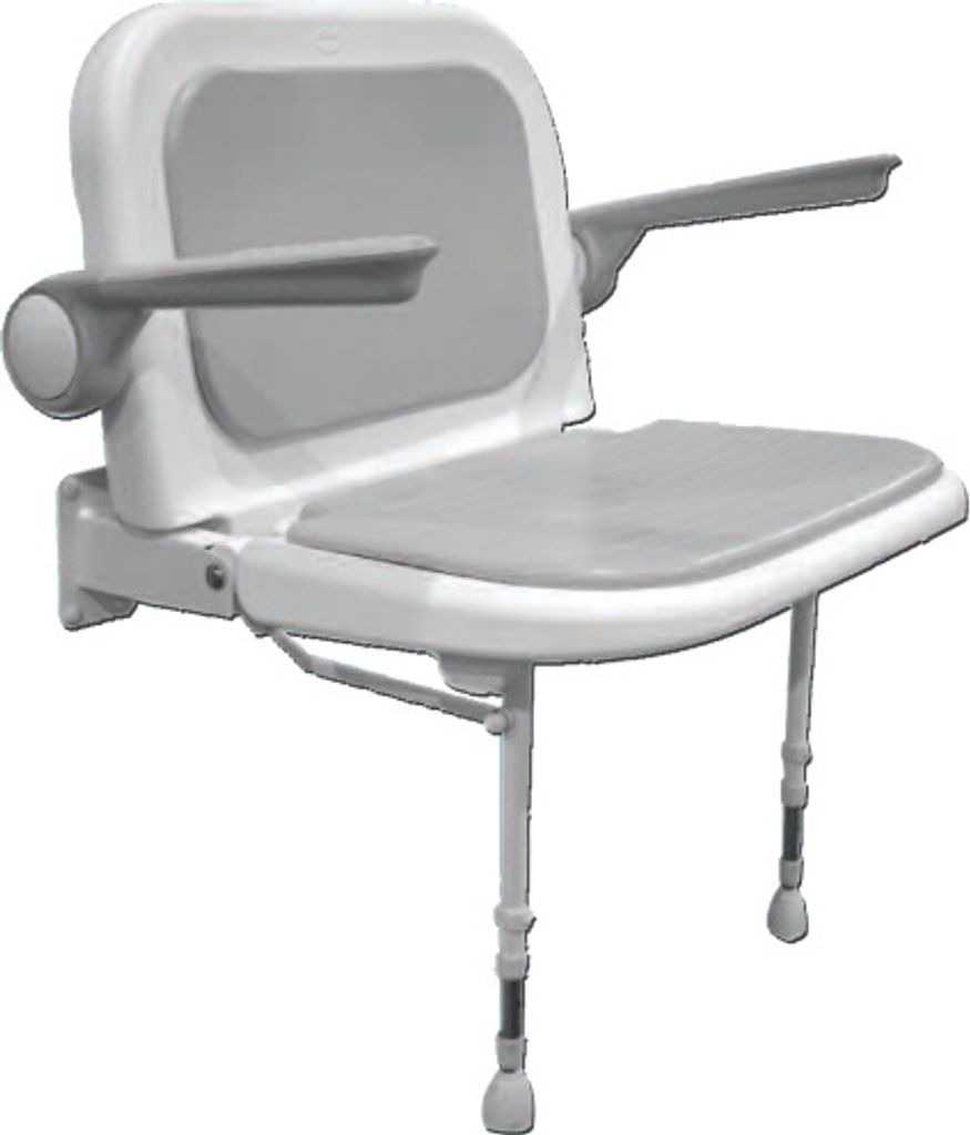 Duschsitz mit Rückenlehne - 70cm breit
