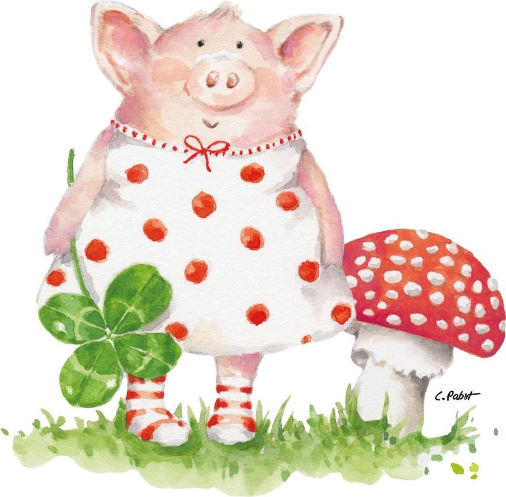 Servietten 33x33 cm - Lucky Piggy