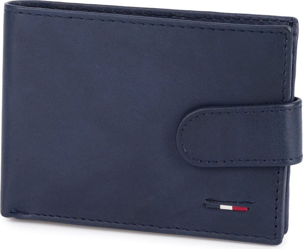 Herren Brieftasche Marineblau mit mehreren Fächern für Karten und Geldscheine