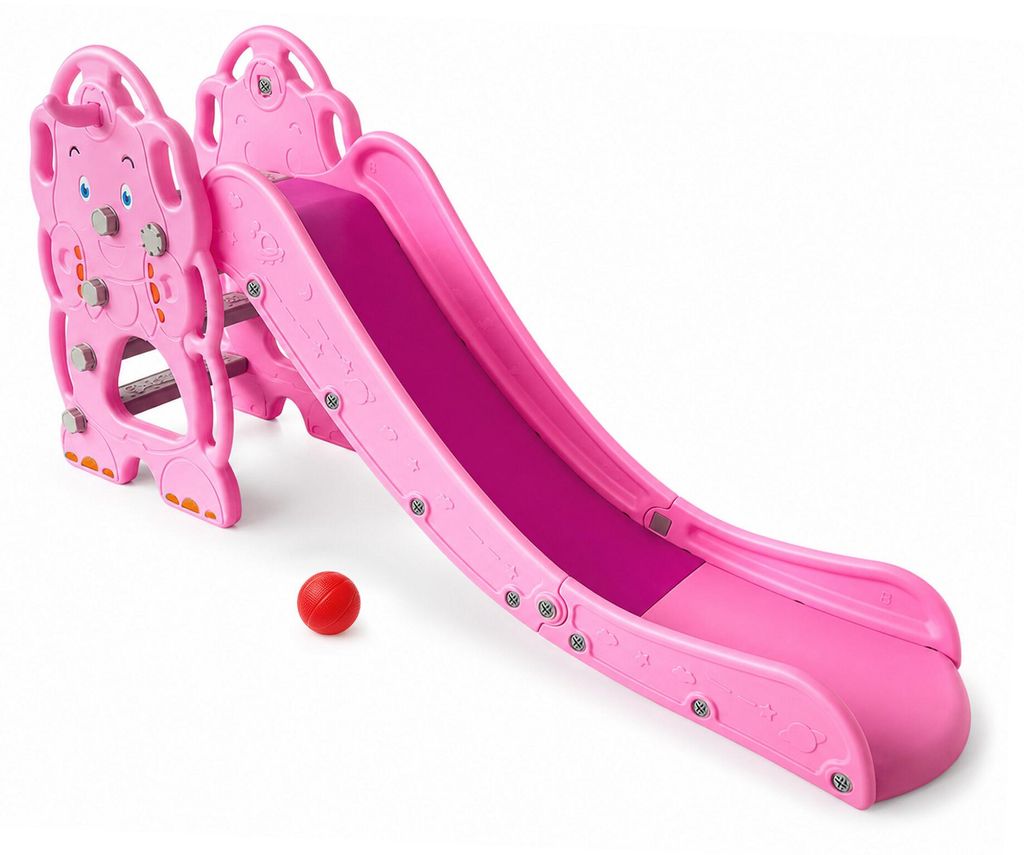 Aga4Kids Šmykľavka s držadlom 170 cm Ružová Obrázok produktu 