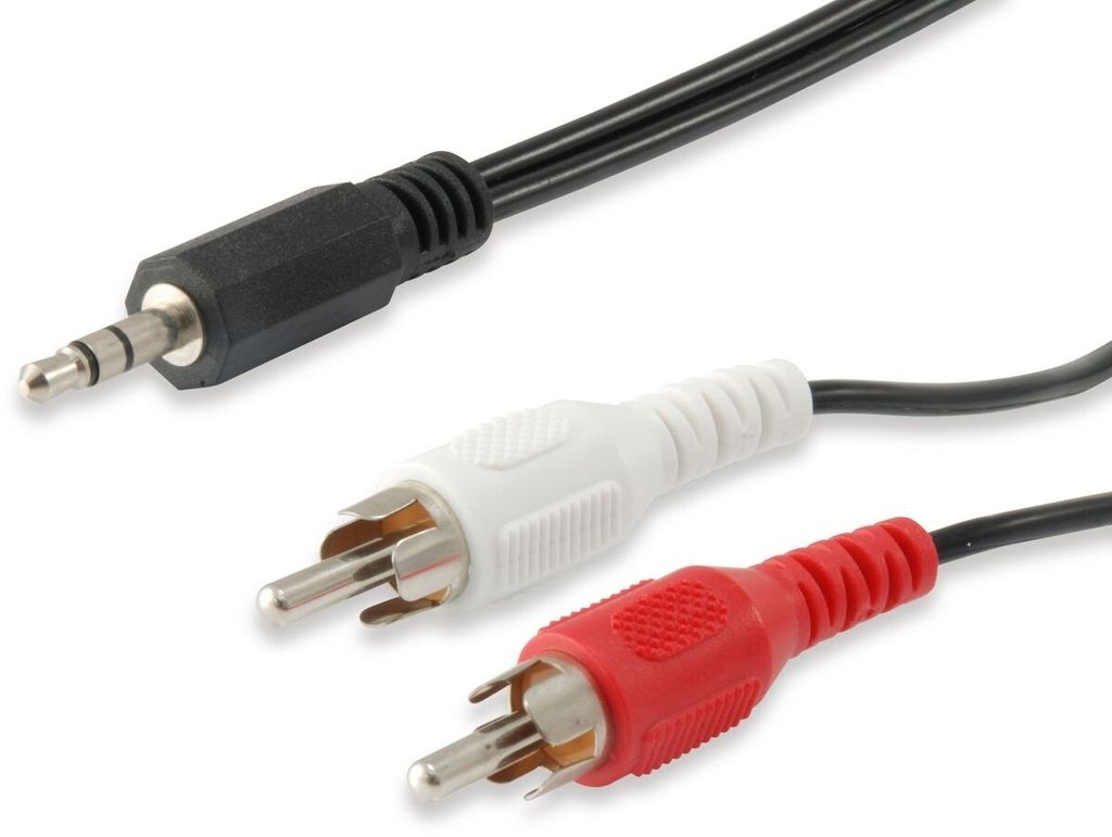 Equip Audiokabel 3.5mm/2x RCA St/St 2.50m Polybeutel Produktbild 