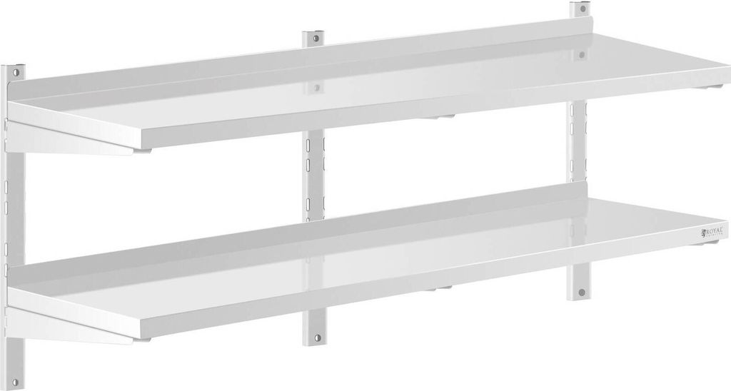 Expondo Royal Catering Wandbord - 2 Ablagen - 40 x 140 cm