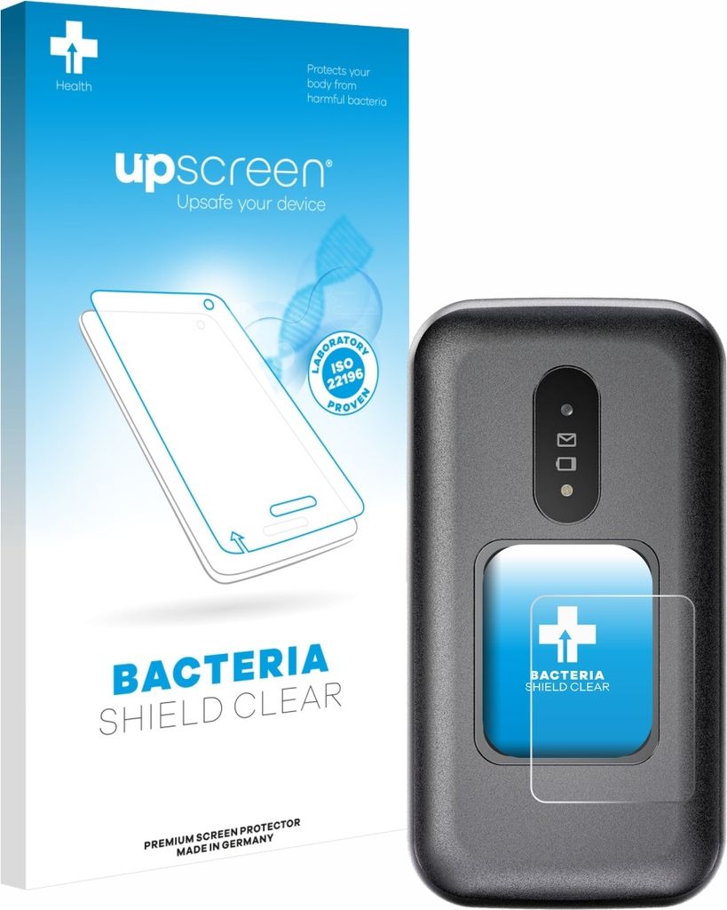 upscreen Schutzfolie für Doro 2880 (Äußeres Display) Displayschutz Displayschutzfolie Folie Klar antibakteriell