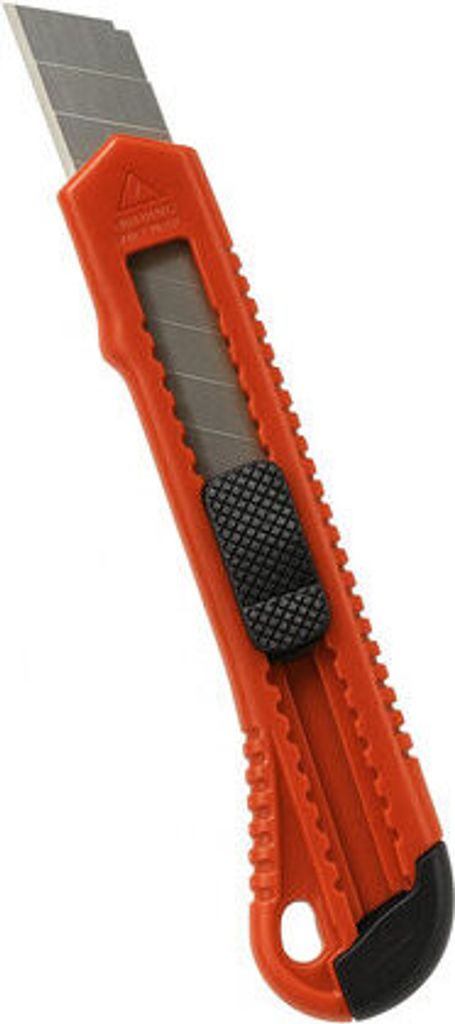 2x Schneidemesser Cutter rot/orange mit 18 mm Abbrechklinge