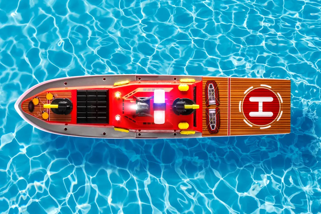 Bateau de Secours Carson RC : Modèle Réduit sans Interférence 100% RTR