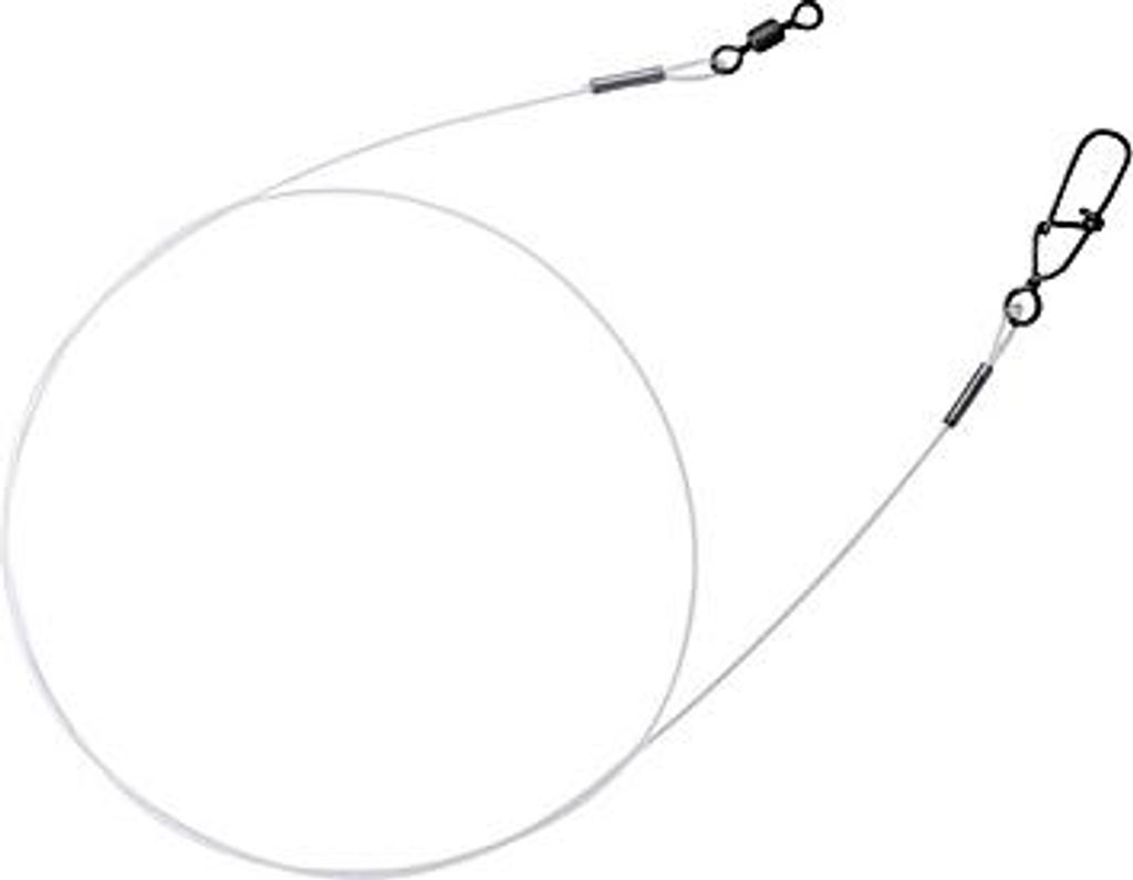 Spro Matt Black Leader Fluoro - 2 Fluorocarbon Spinnvorfächer, Länge/Durchmesser/Tragkraft:25cm / 0.60mm / 20kg - 44lb