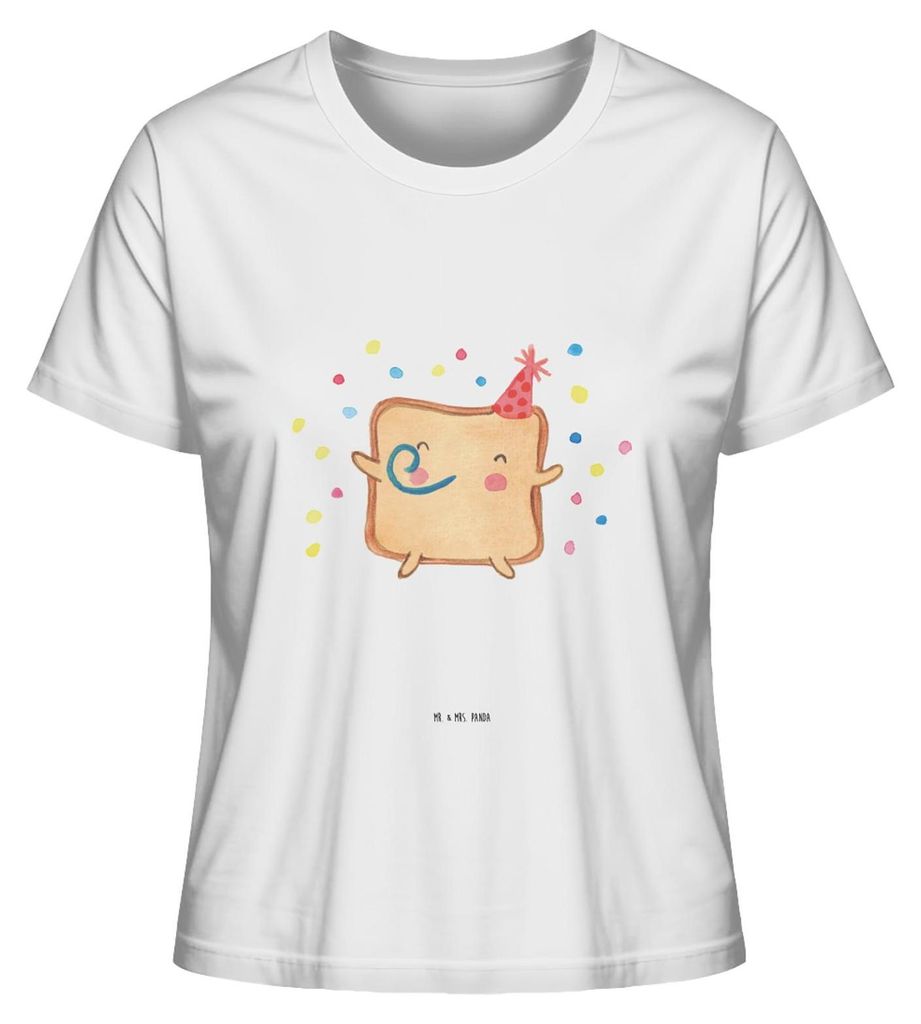 Mr. & Mrs. Panda Oberteil Damen Toast Party Größe S - Weiß - Geschenk, T-Shirt Kurzarm, Hochzeitstag, Valentinstag, für Frauen, Freund, Kurzarm...