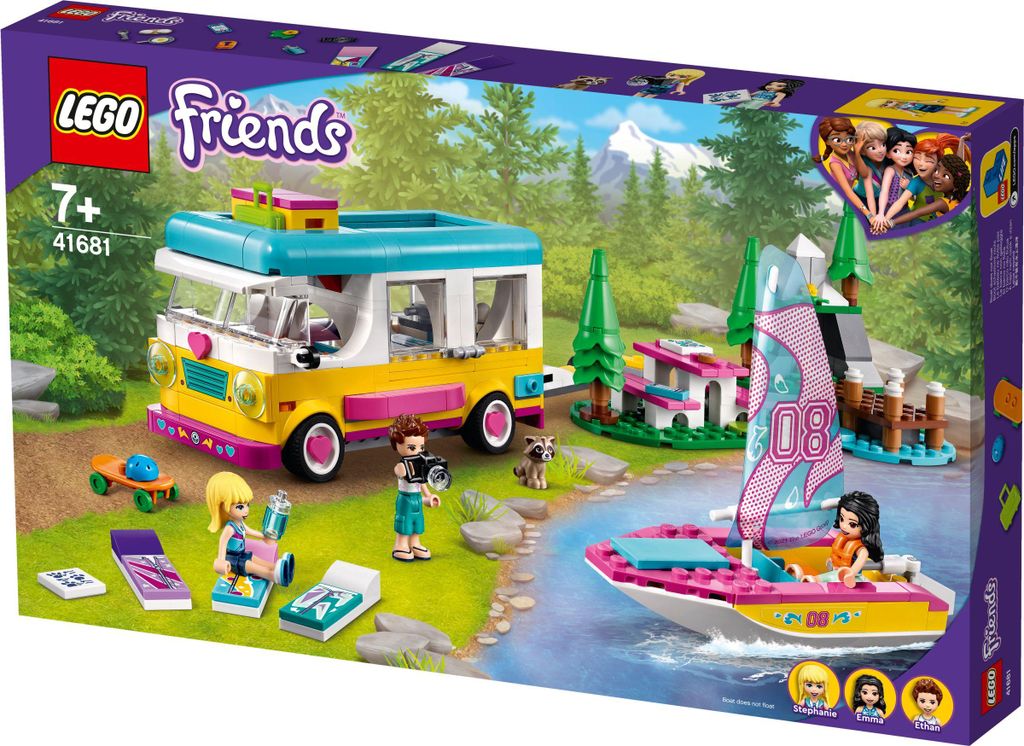 LEGO 41681 Friends Wohnmobil- und Segelbootausflug Produktbild 