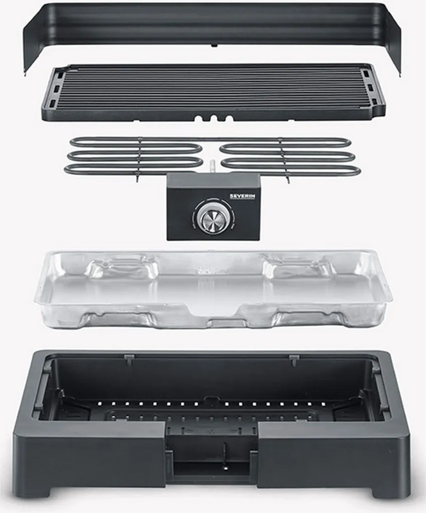 Grill Électrique de Table Severin PG8567 Barbecue Portable Intérieur - 2