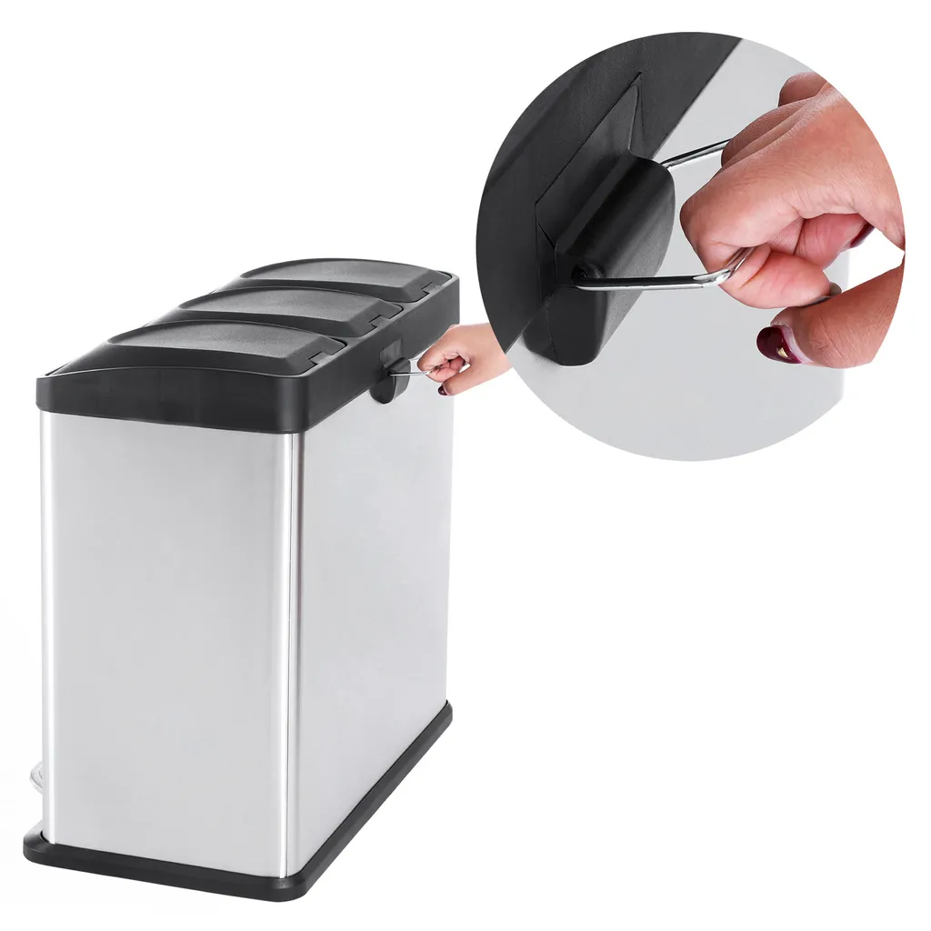 Poubelle Cuisine pour Tri Sélectif 54L Idéale pour Famille Nombreuse - 5