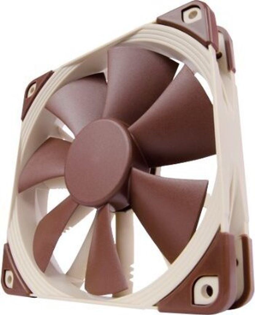 Noctua NF-F12 PWM, 0.05 A, 0.6 W, 12 V, 150000 h, 120 x 120 x 25 mm, 1500 RPM