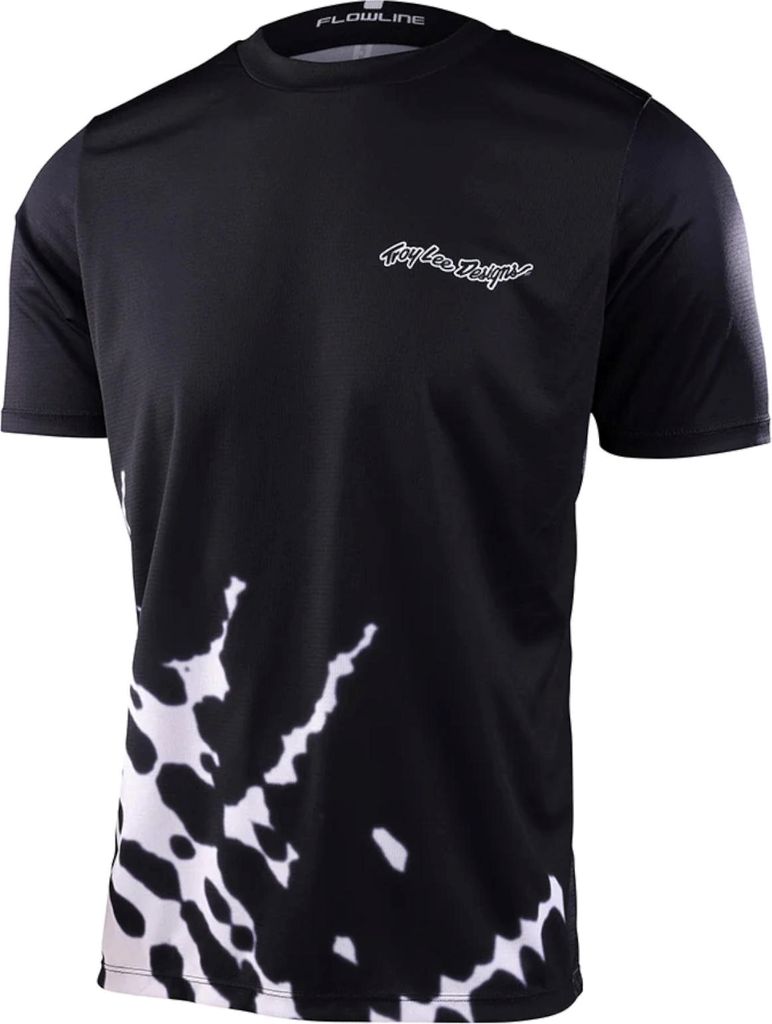 Troy Lee Designs Herren Jersey Kurzarm Flowline , Big Spin Black - Schwarz, S