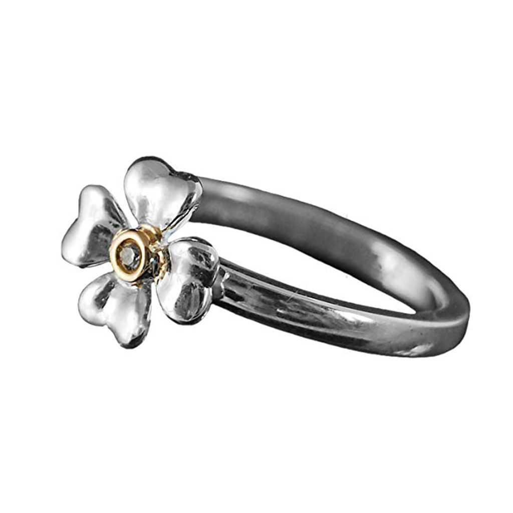 Thomas Sabo Damen Fingerring Kleeblatt 925 Silber silber SD-TR0001-179-14, Ringgroesse:52 (16.6)