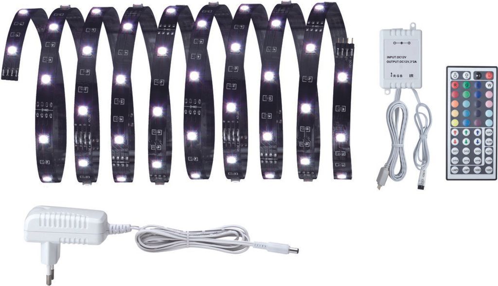 Paulmann 704.30 Funktion YourLED ECO Basis Set 3m RGB 14.5W 23012V Niedervolt Beleuchtung