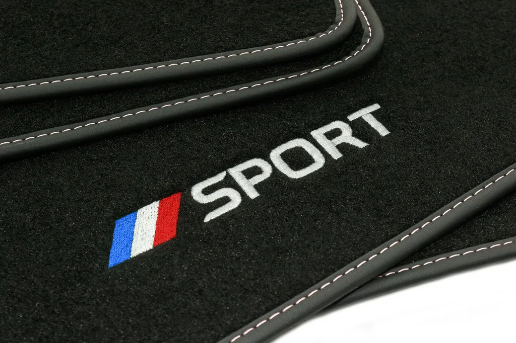 Set 4 Tappetini Sport Velluto Nero per Citroen C1 I 05-14 Nuovi - 4