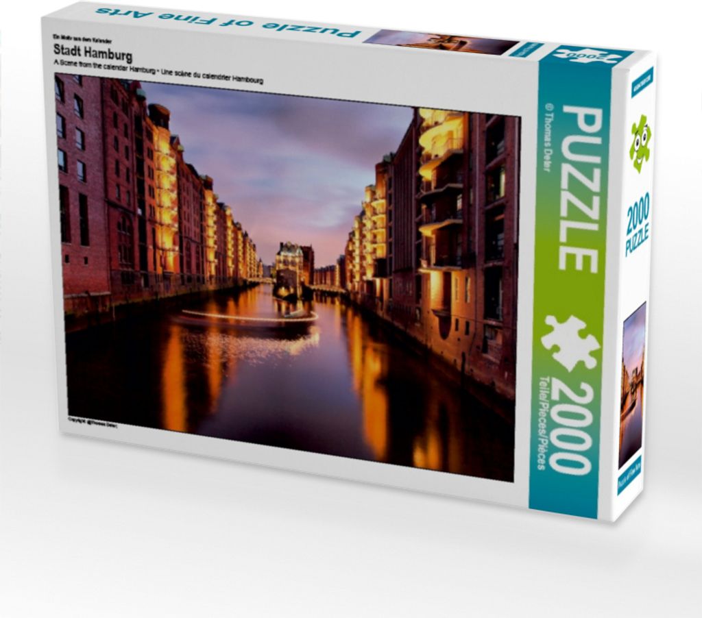 Calvendo Ein Motiv aus dem Kalender Stadt Hamburg 2000 Teile Puzzle quer 900x670mm, Thomas Deter ; 7444262
