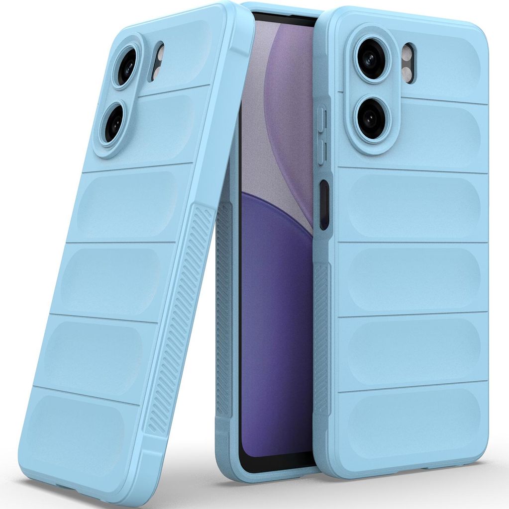 Handyhülle für Oppo A5x 5G/4G Weich TPU Silikon Stossfest Anti-rutsch Hülle Blau