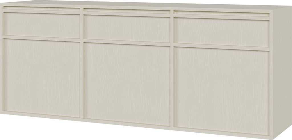 Selsey Evo - Sideboard 3-türig hängend mit 3 Schubladen, Produktbild 