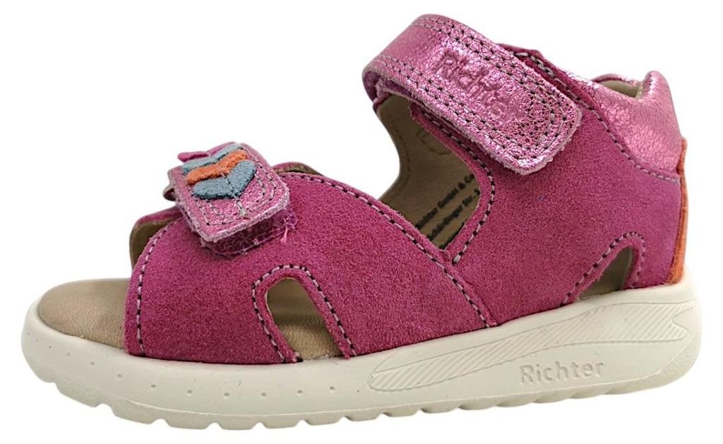 Richter Kinderschuhe Kleinkinder Lauflern Sandalen Rosa Freizeit, Schuhgröße:22 EU