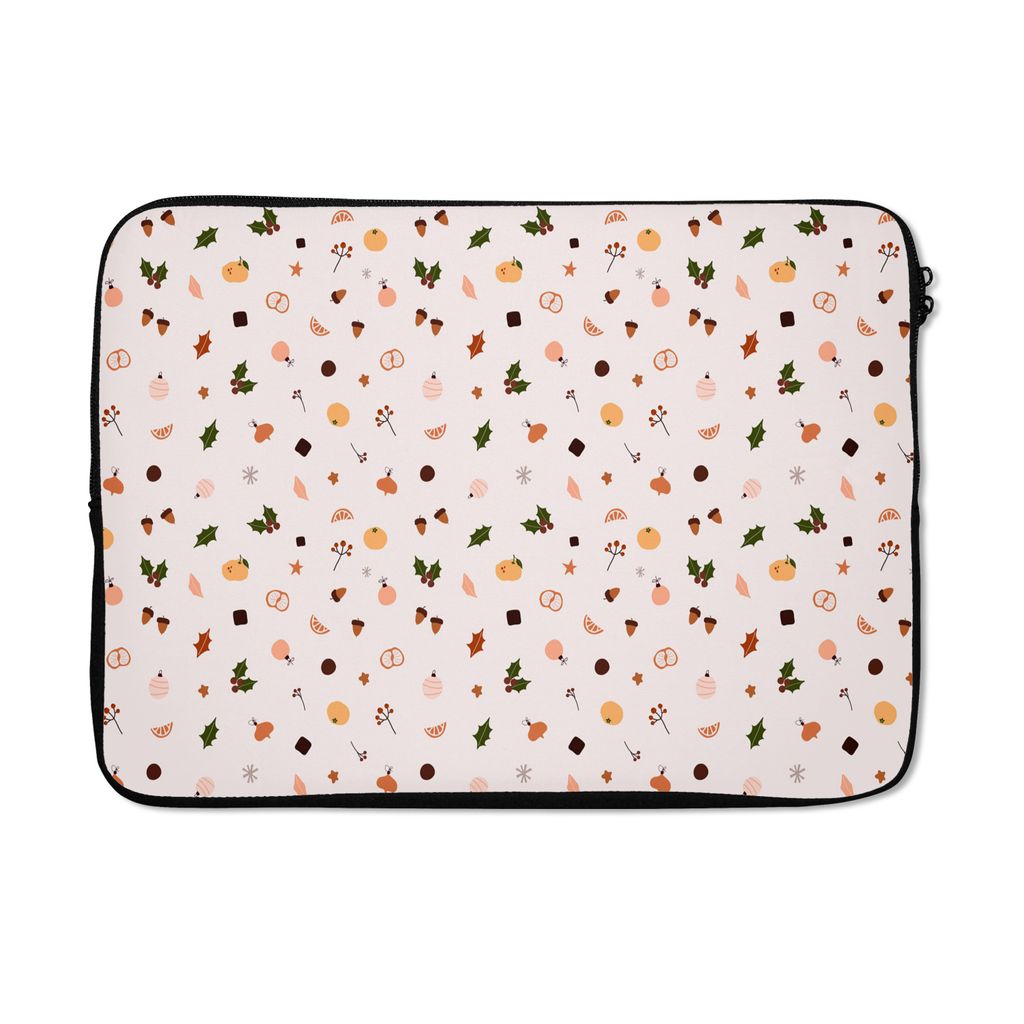 MuchoWow Laptop Hülle 13 Zoll Winter - Weihnachten - Mistelzweig Laptoptasche - Laptophülle - Sleeve - Rundumschutz