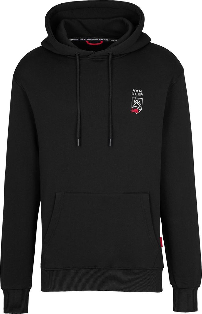 VAN DEER - Red Bull Sports VDRBS; Essential Hoodie BLACK schwarz S